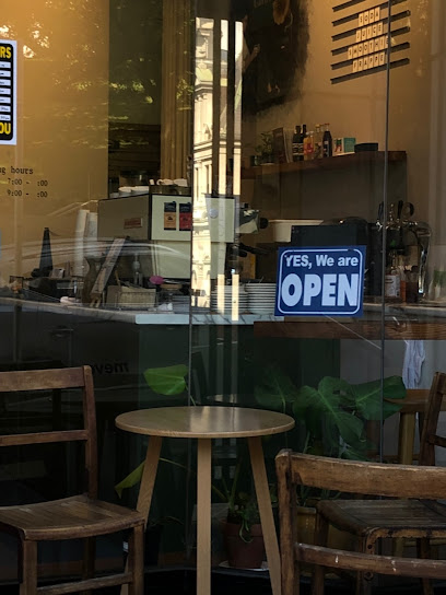 Kompass Coffee storefront on Kitchener Street